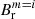 $ B_{\mathrm{r}}^{m=i} $
