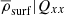 $ \overline{\rho}_{\mathrm{surf}}|Q_{xx} $