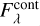 $F_\lambda ^{{\rm{cont}}}$