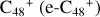 ${{{\rm{C}}_{{\rm{48}}}}^{\rm{ + }}\left( {{\rm{e - }}{{\rm{C}}_{{\rm{48}}}}^{\rm{ + }}} \right)}$
