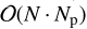 ${\cal O}\left( {N \cdot {N_{\rm{p}}}} \right)$