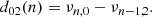 $$ \begin{aligned} d_{02}(n)&= \nu _{n,0}-\nu _{n-1,2}. \end{aligned} $$