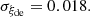 $$ \begin{aligned}&\sigma _{\xi _{\rm de}} = 0.018. \end{aligned} $$