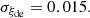 $$ \begin{aligned}&\sigma _{\xi _{\rm de}} = 0.015. \end{aligned} $$