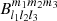 $ B_{l_{1}l_{2} l_{3}}^{m_{1} m_{2} m_{3}} $