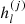 $ h_l^{\left( j \right)} $