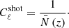 $$ \begin{aligned} C_\ell ^\mathrm{shot} = \frac{1}{{\bar{N}\left( z \right)}}\cdot \end{aligned} $$