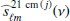 $ \widehat{s}_{\ell m}^{\,{\mathrm{21\ cm}} \, (j)}(\nu) $