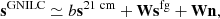 $$ \begin{aligned} \mathbf s ^{\mathrm{GNILC} } \simeq b \mathbf s ^{\mathrm{21\ cm} } + \mathbf W \mathbf s ^{\mathrm{fg} }+ \mathbf W \mathbf n , \end{aligned} $$