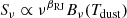 $$ \begin{aligned} S_\nu \propto \nu ^{\beta _{\rm RJ}} B_{\nu }(T_{\rm dust})\end{aligned} $$