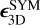 $_{{\rm{3D}}}^{{\rm{SYM}}}$