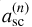 $a_{{\rm{sc}}}^{\left( n \right)}$