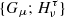 $ \{G_\mu;H_\nu^\tau\} $