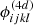 $ \phi_{ijkl}^{(4d)} $