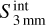 $S_{3{\rm{mm}}}^{{\rm{int}}}$