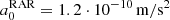 $ a_0^{\mathrm{RAR}} = 1.2\cdot 10^{-10}\,\mathrm{m}/\mathrm{s}^2 $