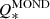 $ Q_*^{\mathrm{MOND}} $