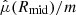 $ \hat{\mu}(R_{\mathrm{mid}})/m $