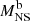$ M^{\mathrm{b}}_{\mathrm{NS}} $