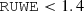 $$ \begin{aligned} \mathtt {RUWE} < 1.4 \end{aligned} $$