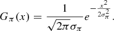 $$ \begin{aligned} G_{\pi }(x)=\frac{1}{\sqrt{2\pi }\sigma _\pi }e^{-\frac{x^2}{2\sigma _\pi ^2}}. \end{aligned} $$