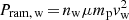 $ P_{\rm ram, \,w}\,{=}\,n_{\rm w}\mu m_{\rm p}{v}_{\rm w}^2 $
