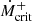 $ \dot M_{\mathrm{crit}}^+ $