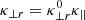 $$ \begin{aligned} \kappa _{\bot r}=\kappa _{\bot r}^0\kappa _{||} \end{aligned} $$
