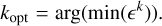 ${k_{{\rm{opt}}}} = \arg \left( {\min \left( {{^k}} \right)} \right).$