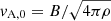 $ v_{\mathrm{A,0}}=B/\sqrt{4 \pi \rho} $