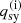 $ q_{\mathrm{sy}}^{\mathrm{(i)}} $