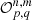 $ \mathcal{O}_{p,q}^{n,m} $