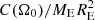 $ C(\Omega_0)/M_{\rm E} R_{\rm E}^2 $