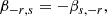 $$ \begin{aligned}&\beta _{-r,s}= -\beta _{s,-r}, \end{aligned} $$