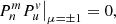 $$ \begin{aligned} \left. P_n^m P_u^v \right|_{\mu =\pm 1} =0, \end{aligned} $$