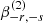 $ \beta_{-r,-s}^{(2)} $