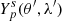 $ Y_p^{s}(\theta^\prime,\lambda^\prime) $