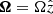 $ \boldsymbol{\Omega}=\Omega \hat{z} $
