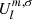 $ U_l^{m,\sigma} $