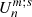 $ U_n^{m;s} $