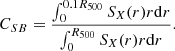 $$ \begin{aligned} C_{SB}= \frac{\int _{0}^{0.1 R_{500}} S_X(r)r \mathrm{d}r}{\int _{0}^{R_{500}} S_X(r)r \mathrm{d}r}. \end{aligned} $$