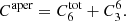 $$ \begin{aligned} C^\mathrm{aper} = C^\mathrm{tot}_{6} + C^{6}_{3}. \end{aligned} $$