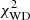 $ \chi ^2_{\rm WD} $