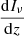 $ \frac{{\mathrm{d}} I_{\nu}}{{\mathrm{d}} z} $