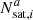 $ {N_{\mathrm{sat}, {i}}^{a}} $