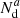 $ N_{\mathrm{d}}^{a} $