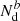 $ N_{\mathrm{d}}^{b} $