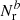 $ N_{\mathrm{r}}^{b} $