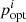 $ p_\mathrm{opt}^i $