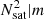 $ {N_{\rm sat}^2|m} $